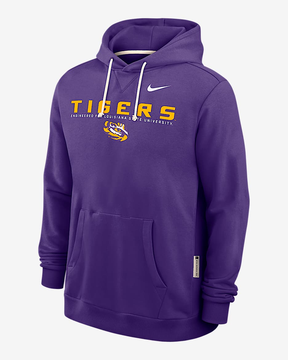 LSU Sideline Men's Nike Dri-FIT College Pullover Hoodie